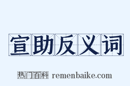 宣助反义词是什么意思的图片